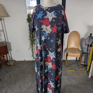 LulaRoe Maria Stars and Stripes Dress